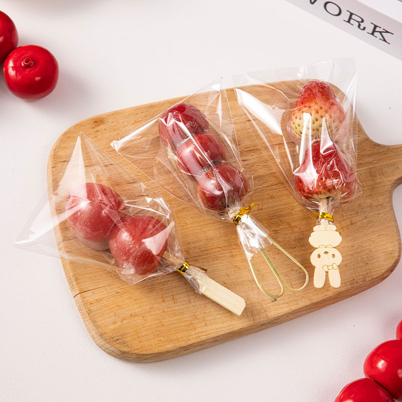 一次性糖葫芦包装袋子专用制作材料工具网红打包盒迷你纸小串竹签