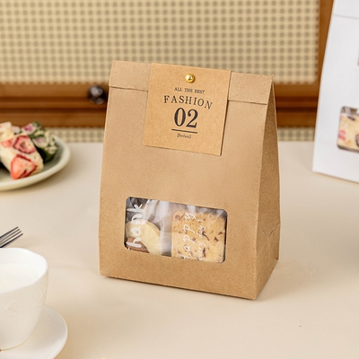 饼干包装袋牛皮自立袋打包透明