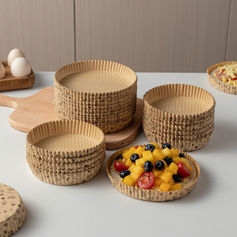 披萨纸托加厚耐高温面包蛋糕烘焙4/6寸放油小一次性空气炸锅烤箱