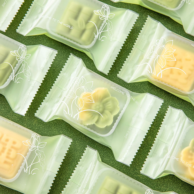 绿豆糕包装袋独立打包机封烘焙点心打包含托2025新年端午节透明子