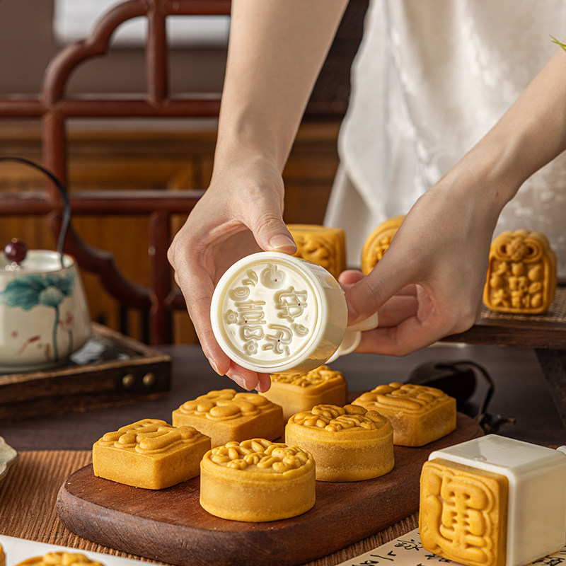美涤中式食品级月饼模具ABS材质