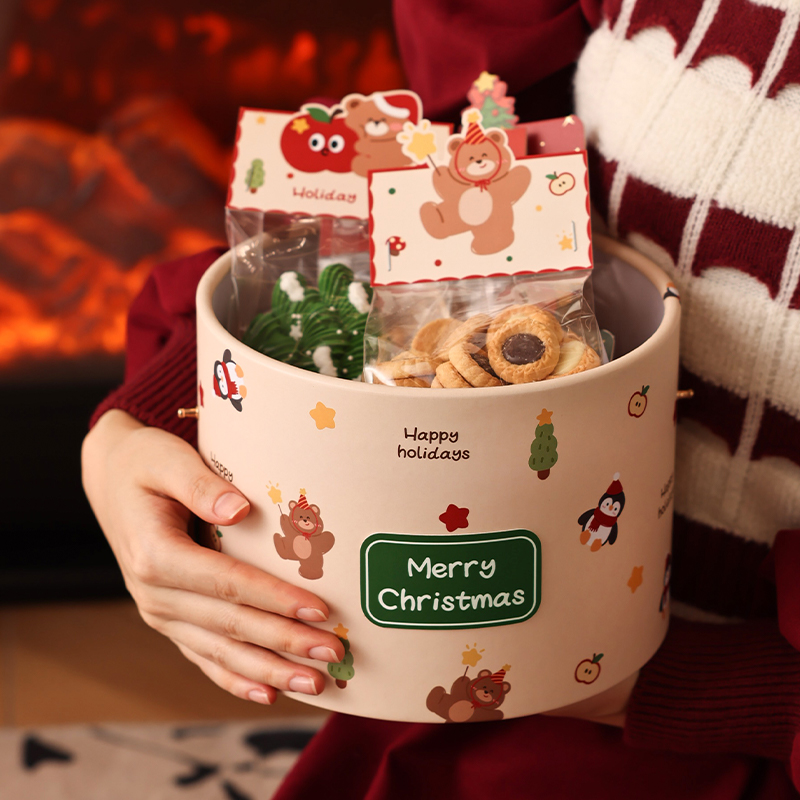 圣诞包装盒太妃糖礼品雪花酥打包