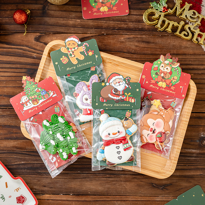 圣诞饼干包装袋雪花酥糖果食品级