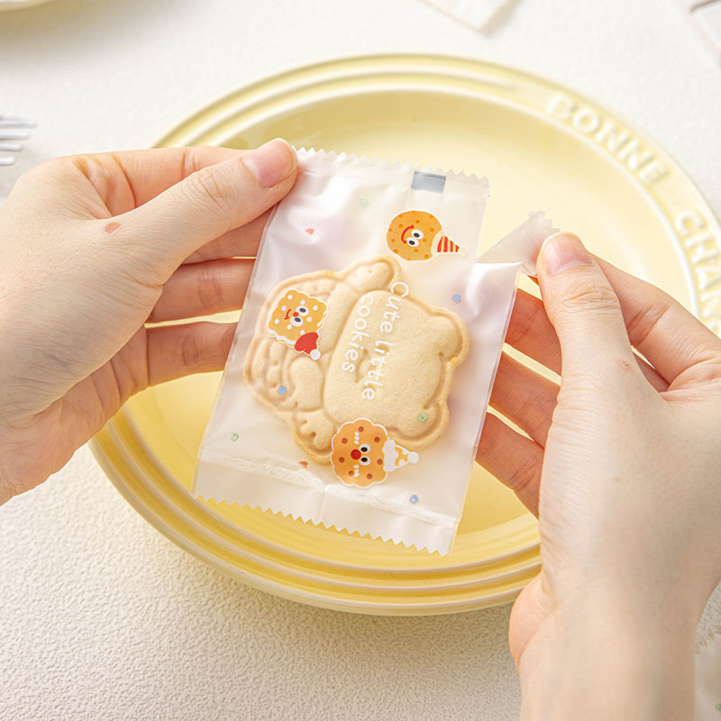 雪花酥机封包装袋甜品小曲奇饼干奶枣单独立个牛轧糖家用烘焙自封