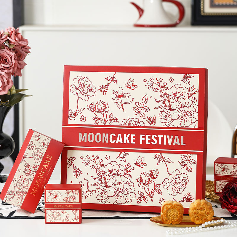 中秋月饼空礼盒子广式蛋黄酥手提送礼6粒个8创意高档级感包装定制