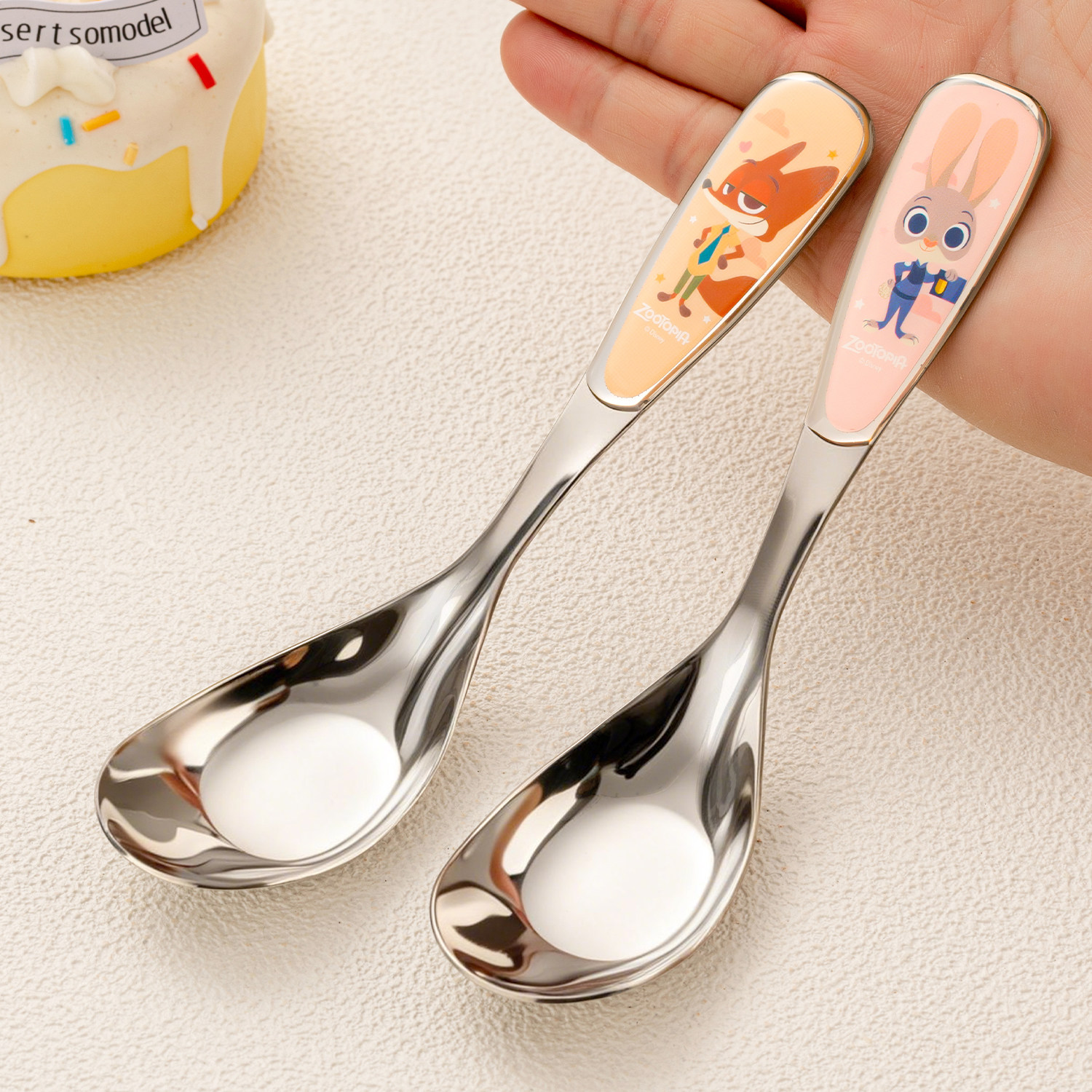 疯狂动物城可爱勺子儿童食品级不锈钢宝宝吃饭专用元宝勺个人专用,餐饮具,西餐勺,淘宝优惠券,粉丝福利购,淘宝优惠卷