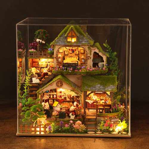 魔法森林奇遇微缩场景小屋3D立体