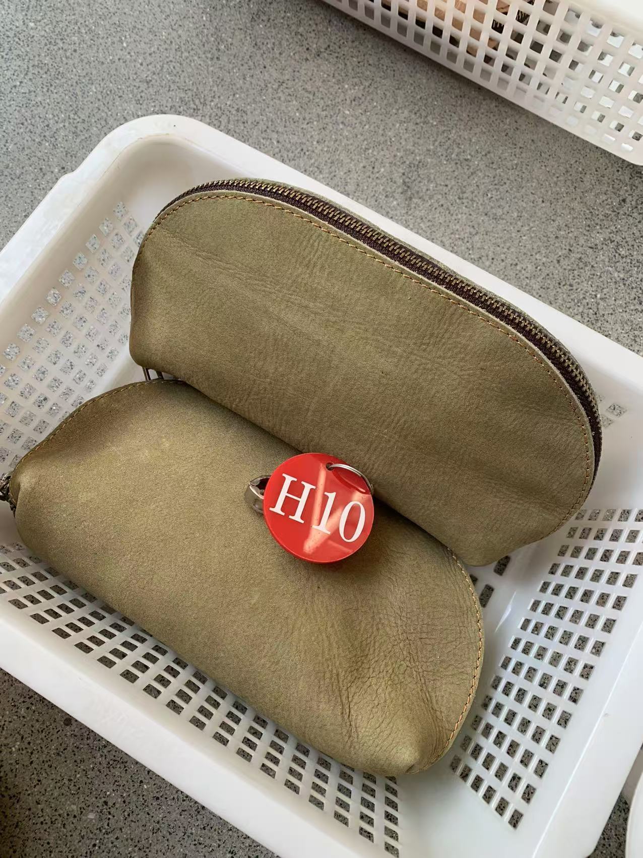 孤品/手拿化妆包  H10（尺寸：20X12X5cm仅供参考）