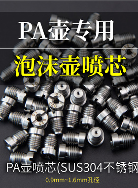 SUS304不锈钢喷芯喷心芯子特调壶PA泡沫壶高压洗车机水枪改装配件