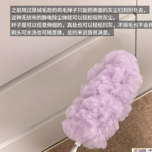 可伸缩静电吸附除尘掸