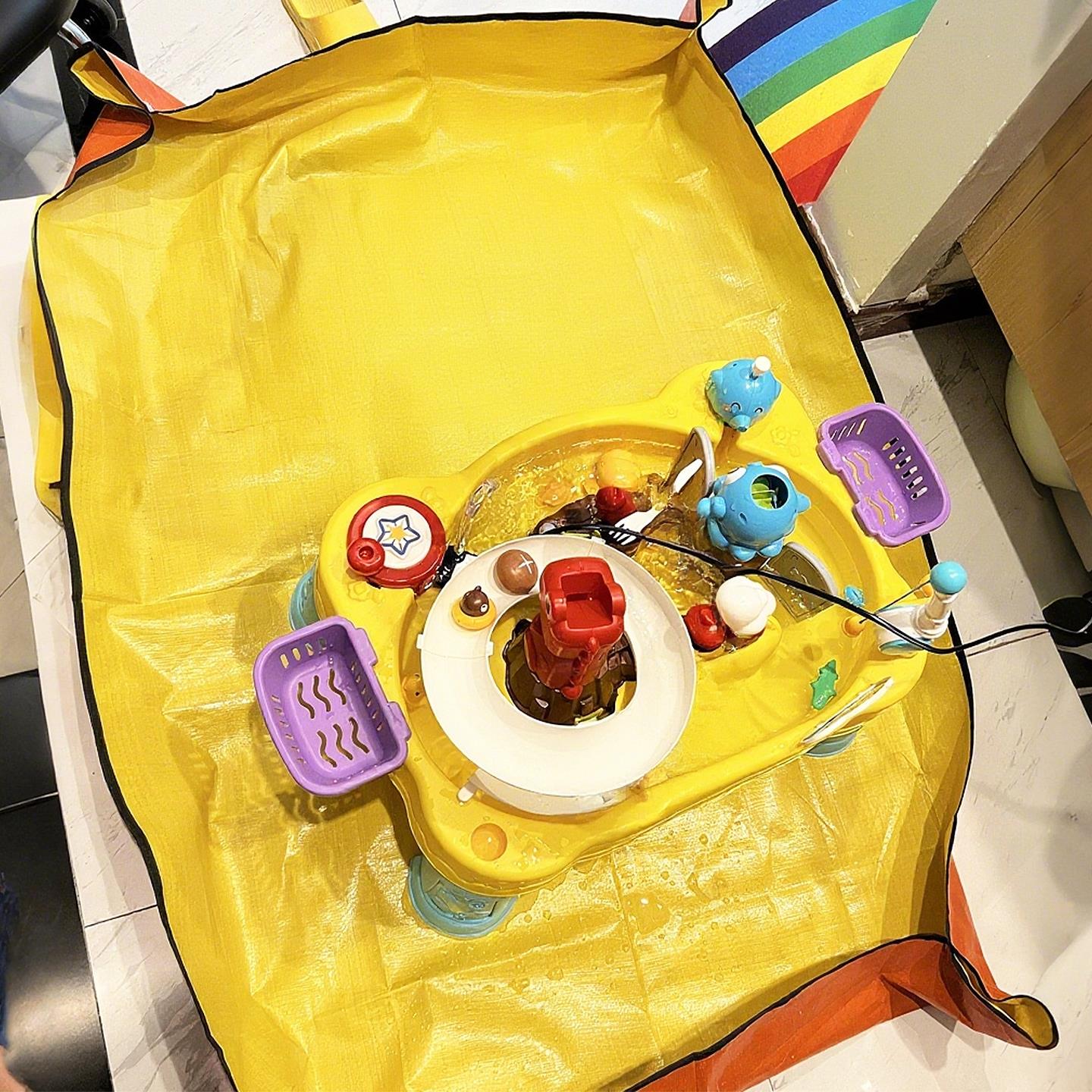 室内外防水玩沙玩水宝宝垫子可折叠易擦洗地垫儿童防溅水玩具垫子