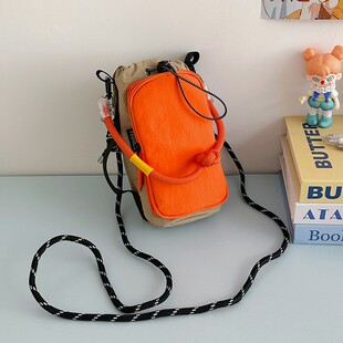 外出便携式斜挎手机包户外多功能运动水杯包小巧轻便大容量水壶包