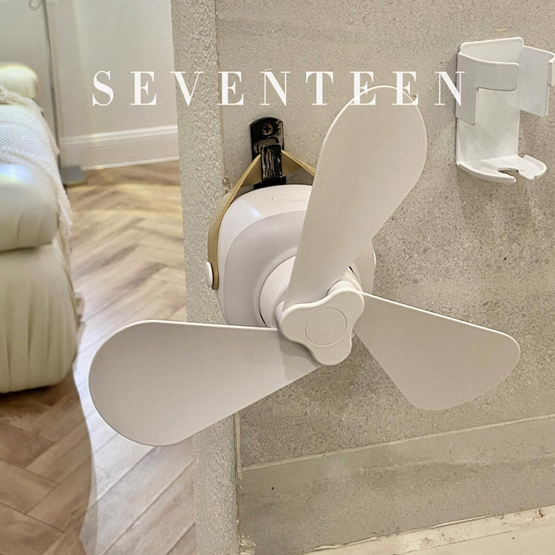 厕所壁挂遥控风扇夏天家用静音小吊扇浴室挂墙电扇床上小型电风扇