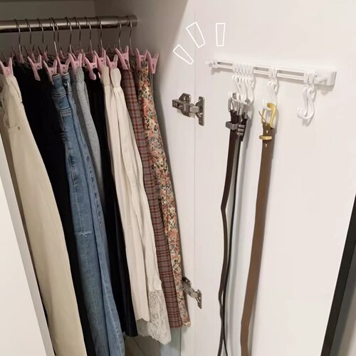 衣柜侧面皮带收纳神器