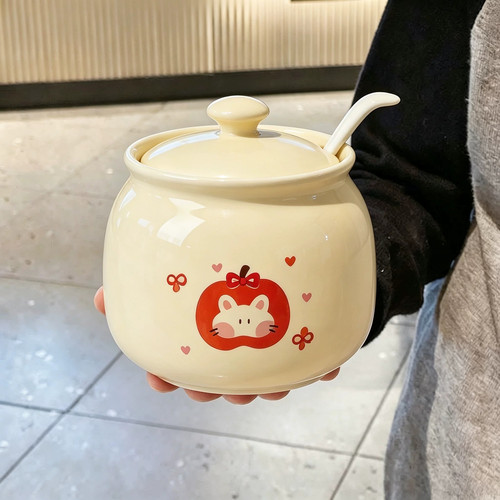 猪油罐陶瓷家用厨房耐高温调料罐