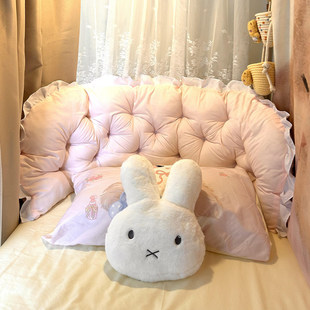 大学生宿舍床上玩手机靠枕单人床看书软包大靠垫床头靠背布置神器