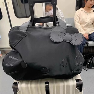 可挂行李箱包大容量短途旅行包学生住校行李包手提斜跨可套拉杆箱