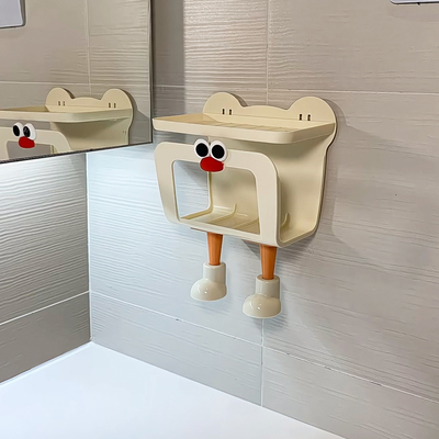 可爱壁挂洗脸巾收纳盒