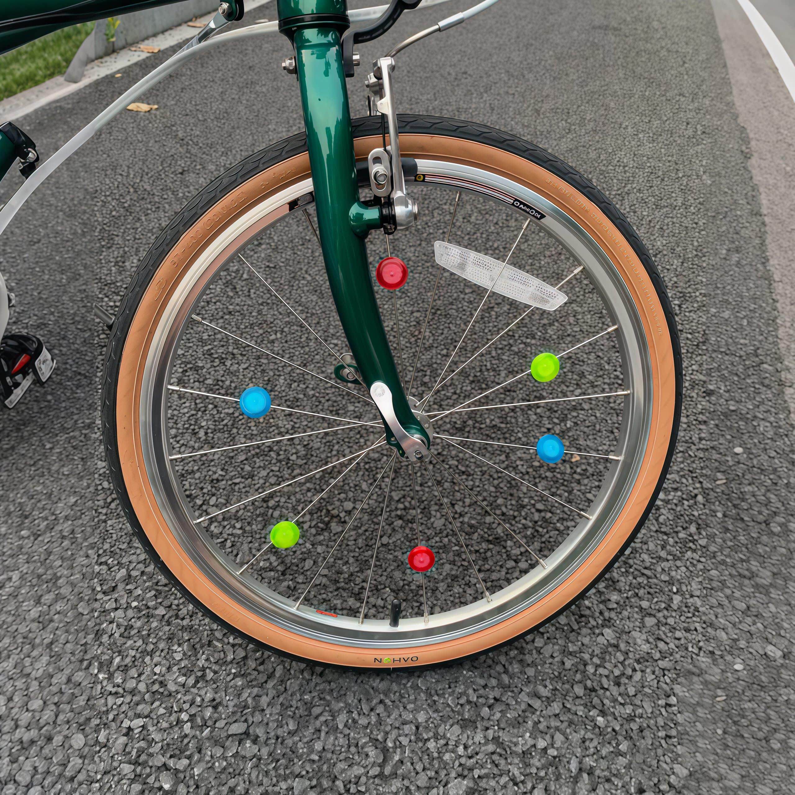 自行车夜间骑行反光贴公路车发光创意小配饰山地车轮胎装饰闪光灯