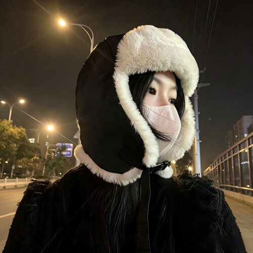 冬季雷锋帽防寒加厚毛绒护耳帽
