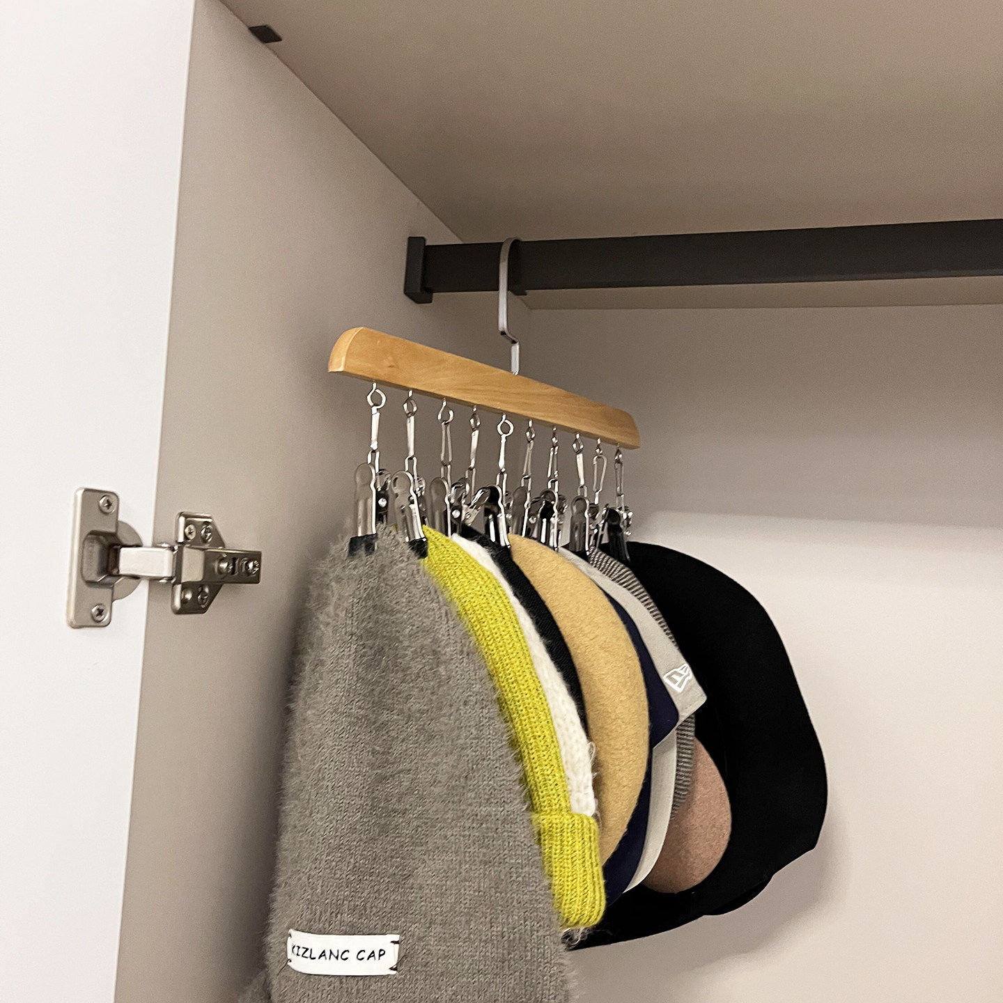 防滑无痕帽子夹鸭舌帽收纳神器挂钩卧室衣柜不锈钢防锈衣架多夹子,收纳整理,多夹子晾衣架,淘宝优惠券,粉丝福利购,淘宝优惠卷