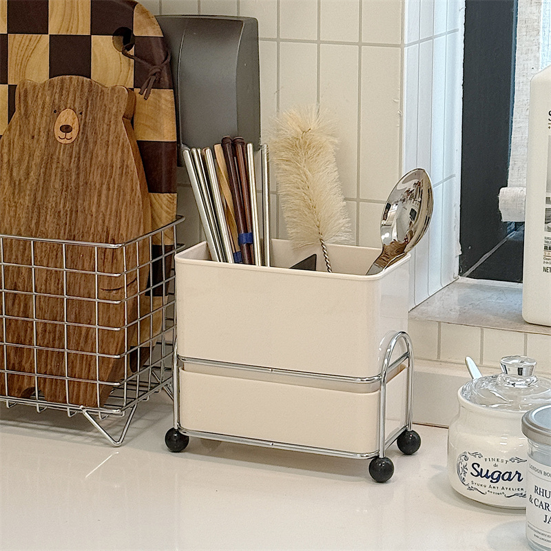 日式可沥水筷子收纳盒