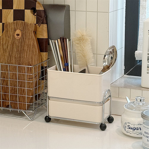 日式可沥水筷子收纳盒