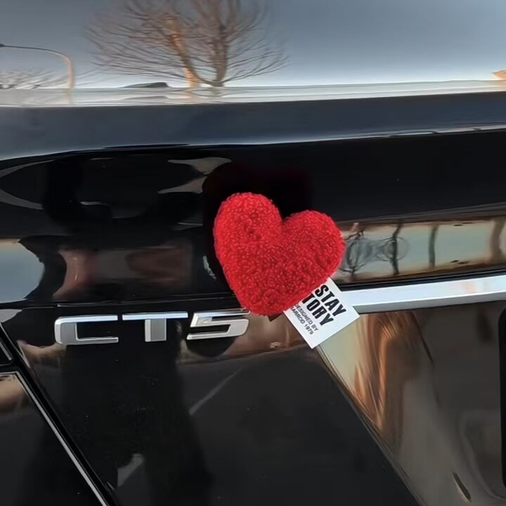 爱心立体车贴车尾挂件