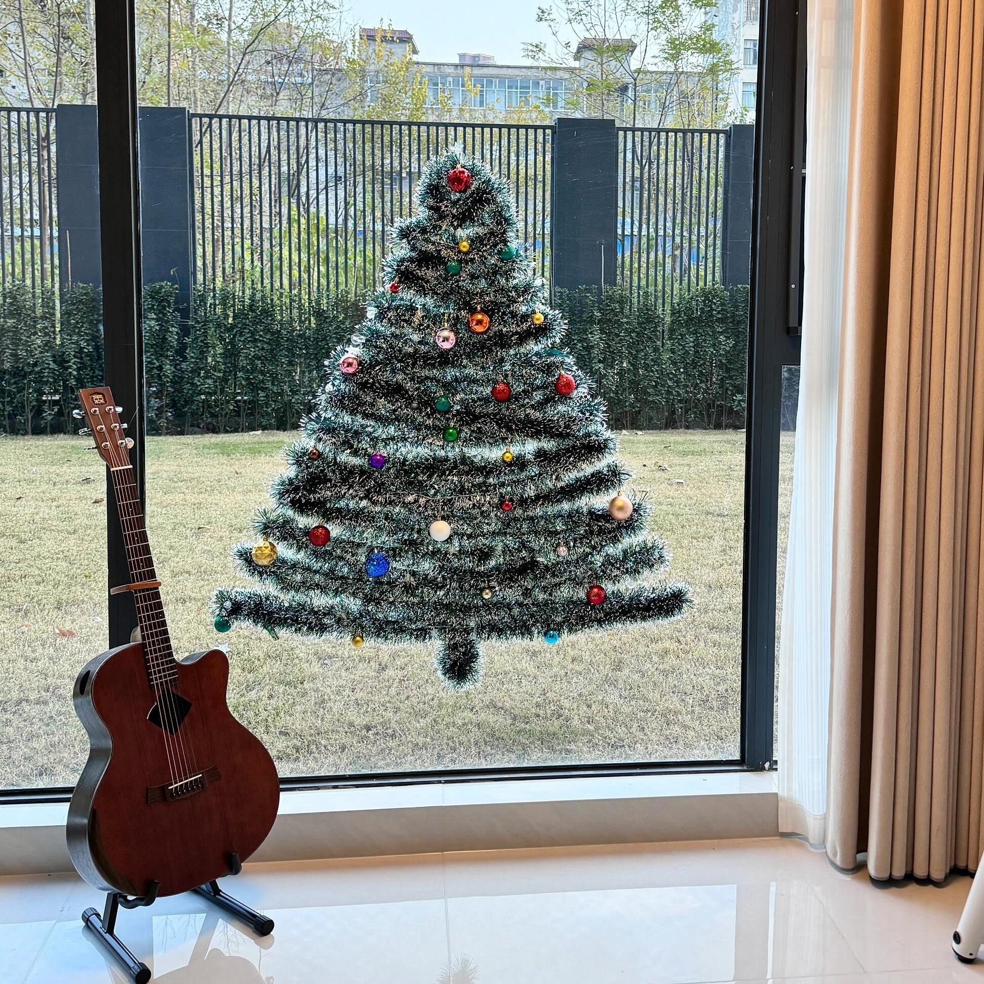 圣诞节玻璃装饰DIY毛条