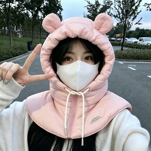 冬季防风骑行帽电动车防寒护耳帽