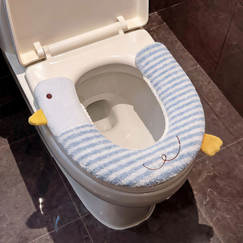 毛绒卡通马桶垫冬季保暖防滑坐便