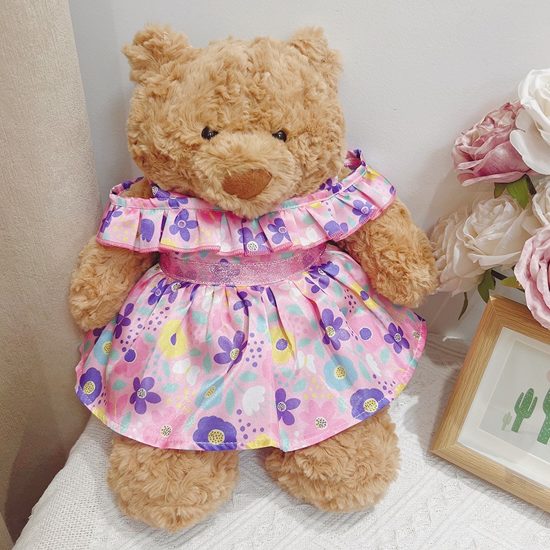 巴塞罗熊衣服巴纳布斯猪裙子头饰可爱小熊毛绒玩偶娃衣着替配件包