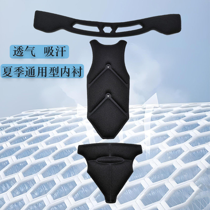 头盔内衬海绵垫夏季配件野马美团代驾内胆头套魔术贴夏季儿童内衬图片