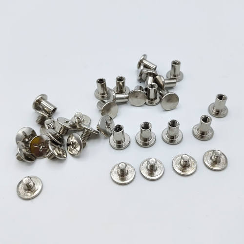 电瓶电动车摩托车头盔绳带配件铝螺丝通用头盔配件固定钉子四套