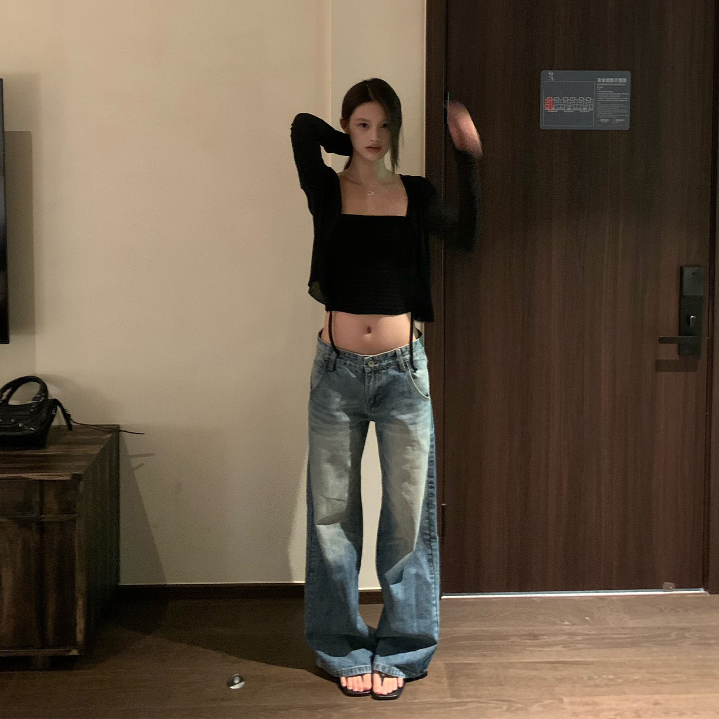 E7Q8 超牛显瘦 韩系开衫+抹胸两件套女纯欲收腰显瘦休闲百搭上衣图片