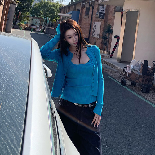 E7Q8显瘦辣妹纯欲风两件套