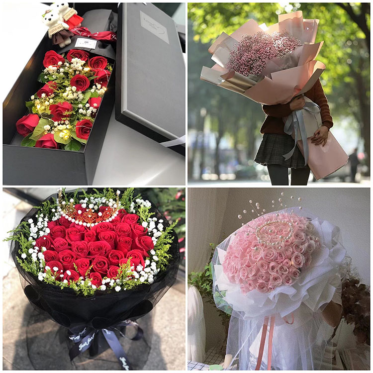 海口市吉阳区天涯区同城鲜花速递七夕节表白红玫瑰送女友老婆生日