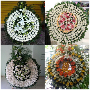 濮阳市清丰县濮阳县范县鲜花同城配送殡仪馆白事花圈祭奠丧事花蓝