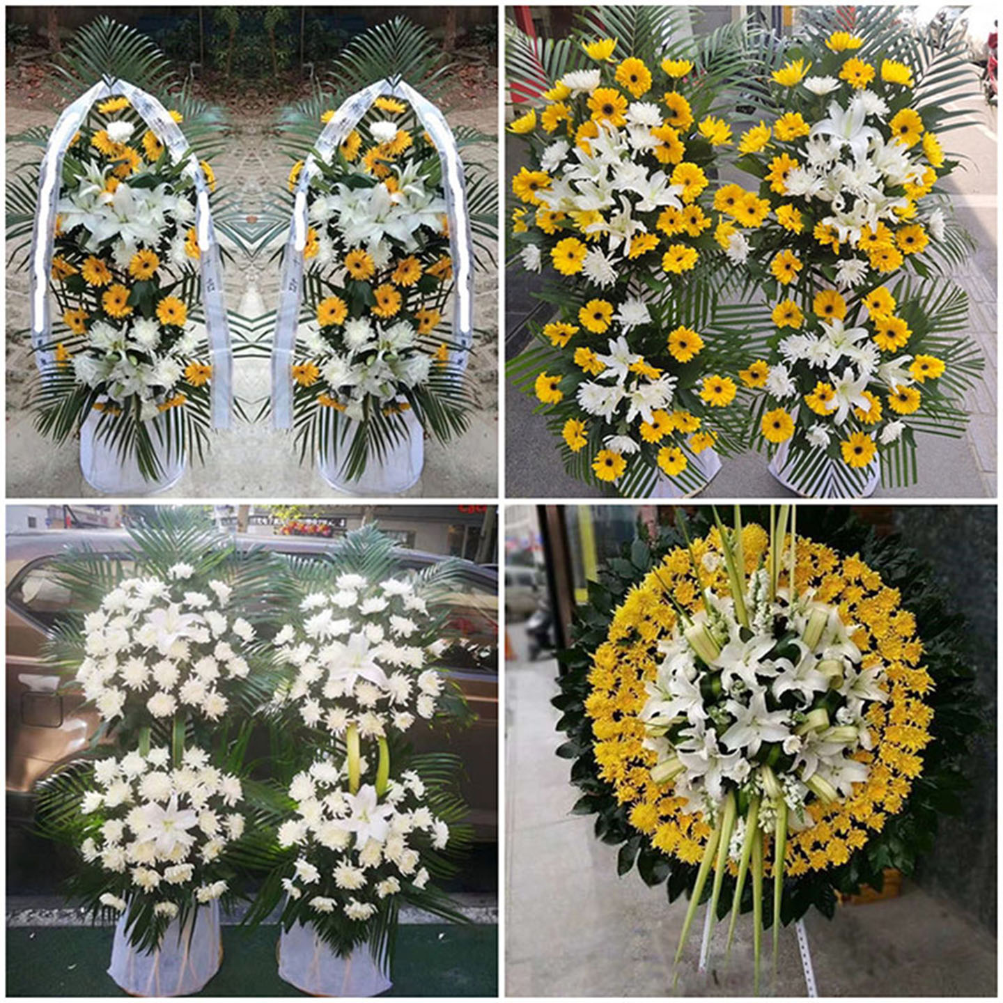 南通启东市海门市如皋市鲜花同城配送白事花圈丧事花蓝祭奠殡仪馆