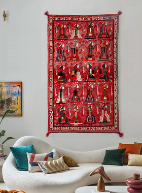 毯游记 波斯系列 伊朗进口红色客厅羊毛大地毯 复古手工编织