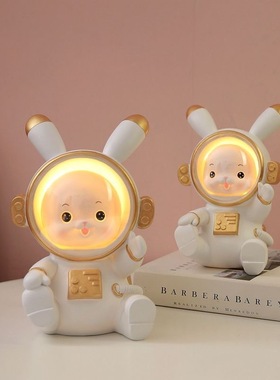 创意宇航员入户玄关酒柜摆件客厅电视柜卧室小夜灯太空人家居装饰