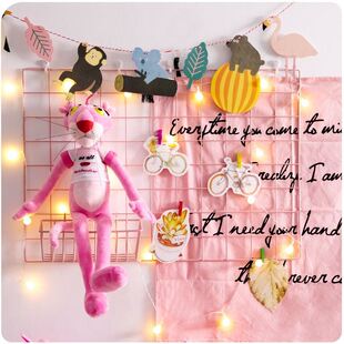 铁艺网格照片墙ins少女心铁网架子宿舍墙面装 饰房间布置照片夹子