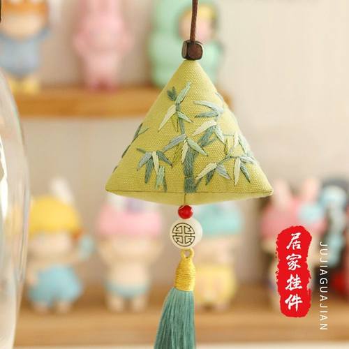 香包香囊diy材料包手工刺绣艾草熏衣草随身粽子平安符端午节挂件