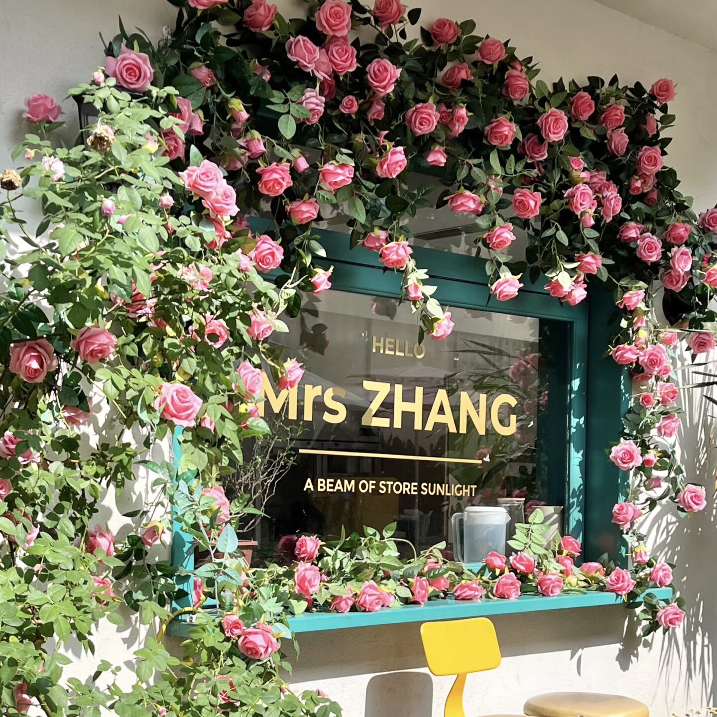 仿真泡芙花藤莫奈玫瑰藤蔓假月季花藤条门头商场布景软装花艺装饰