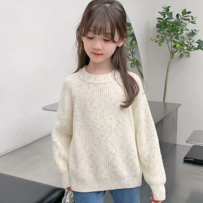 女童秋冬洋气韩版百搭针织衫毛衣