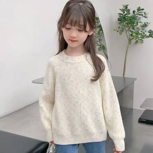 女童秋冬洋气韩版百搭针织衫毛衣