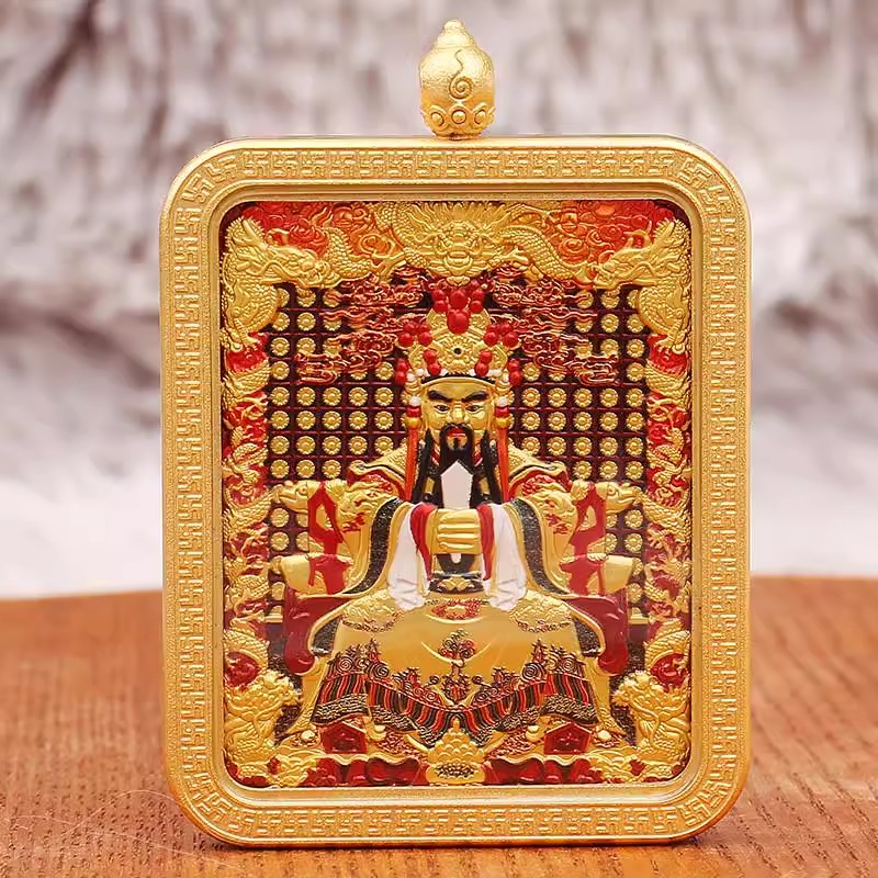 八大守护神吊坠双面五爷文殊