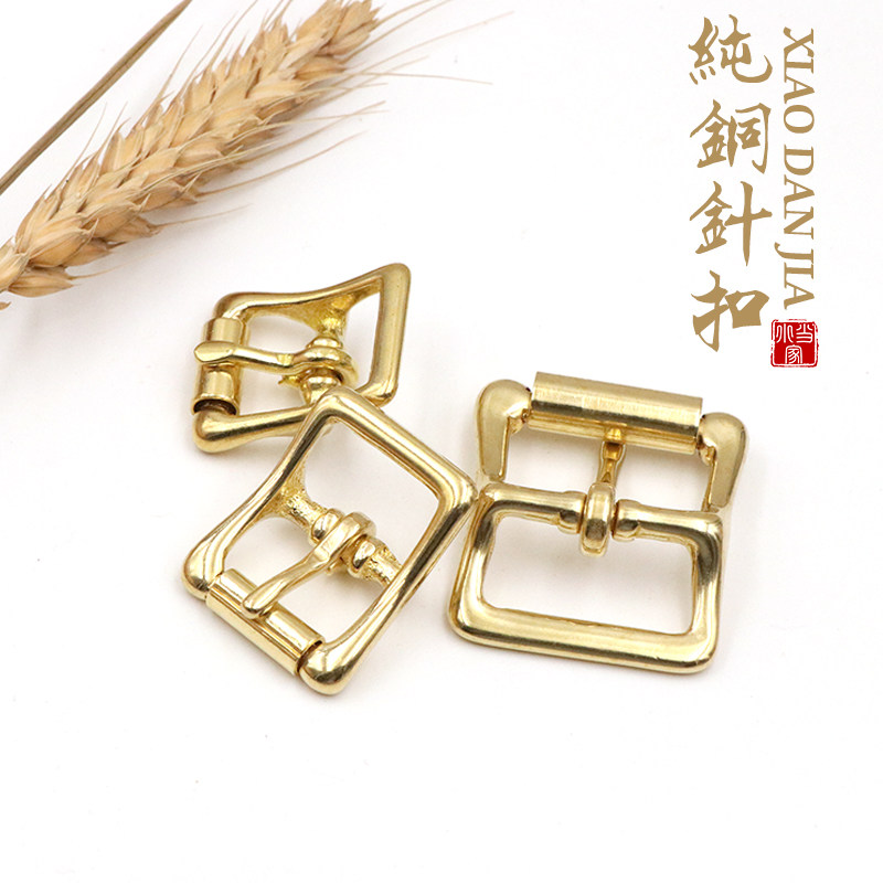 야채 무두질 가죽 벨트 구리 버클 순수 구리 일본 수제 벨트 버클 헤드 황동 롤러 벨트 버클 남자 벨트 핀 버클