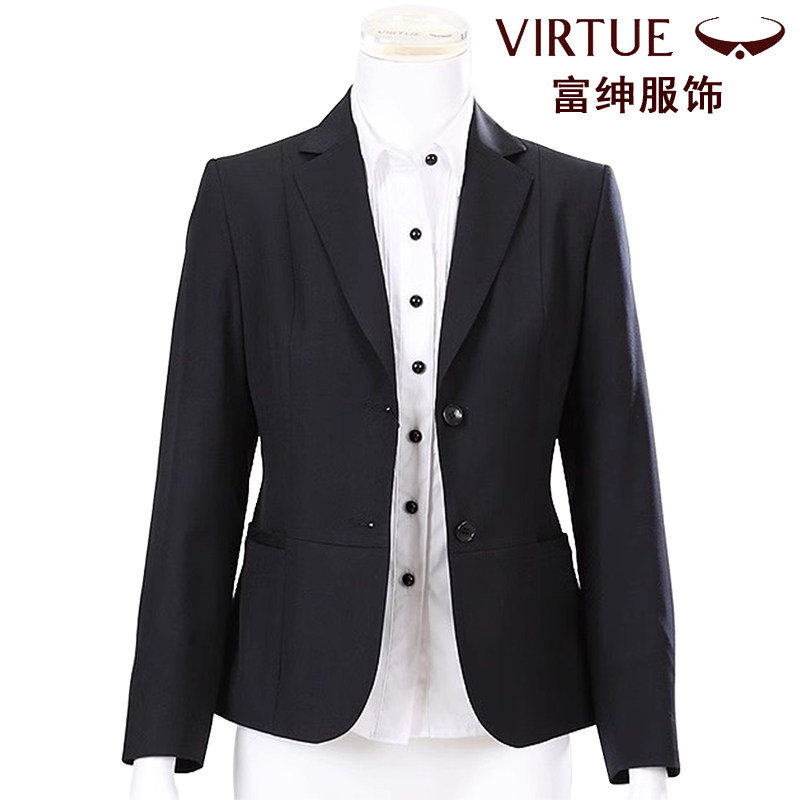 富绅新品春秋西服职业装套装大学生女士正装西装工作服面试套装女