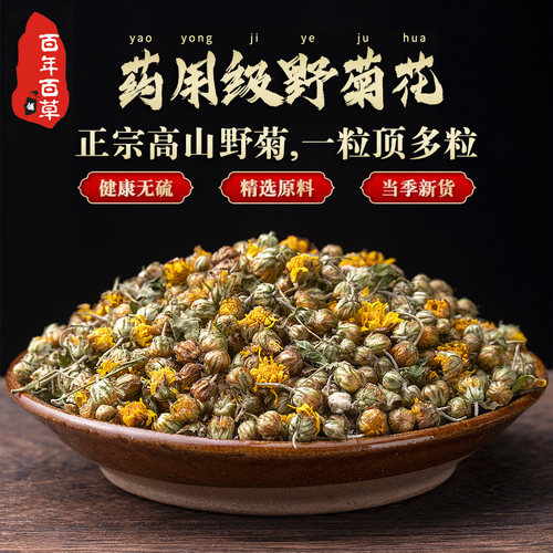 野生菊花正宗高山小朵野菊花茶中药材胎菊500克特级药用苦菊花茶